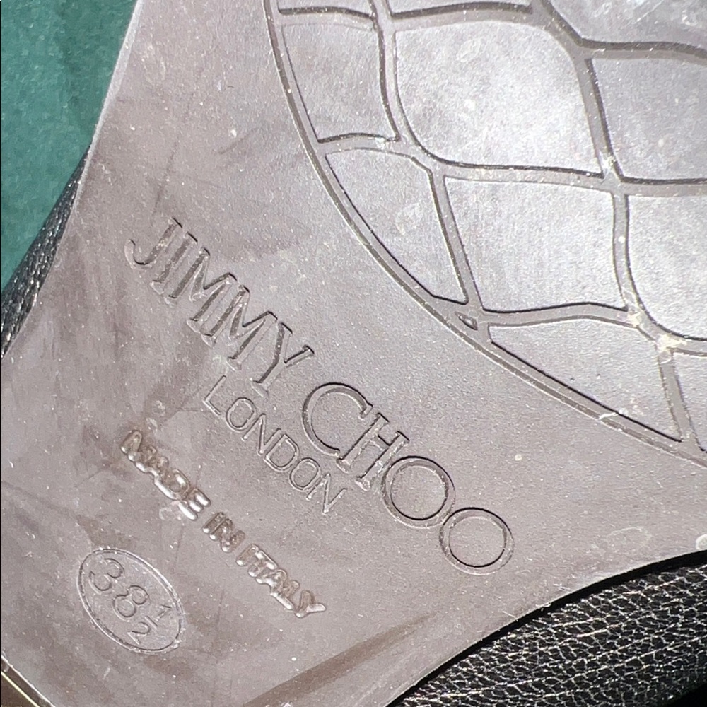 Jimmy Choo Hart 95 Metallic Leather Ankle Boots - Picture 7 of 7